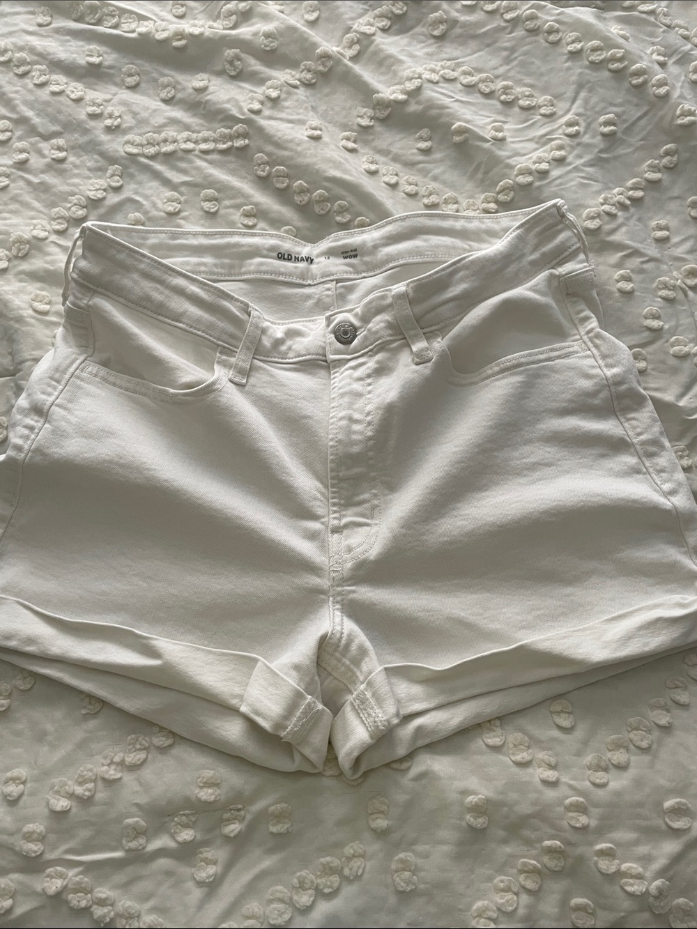 Old Navy White High Rise Wow Shorts